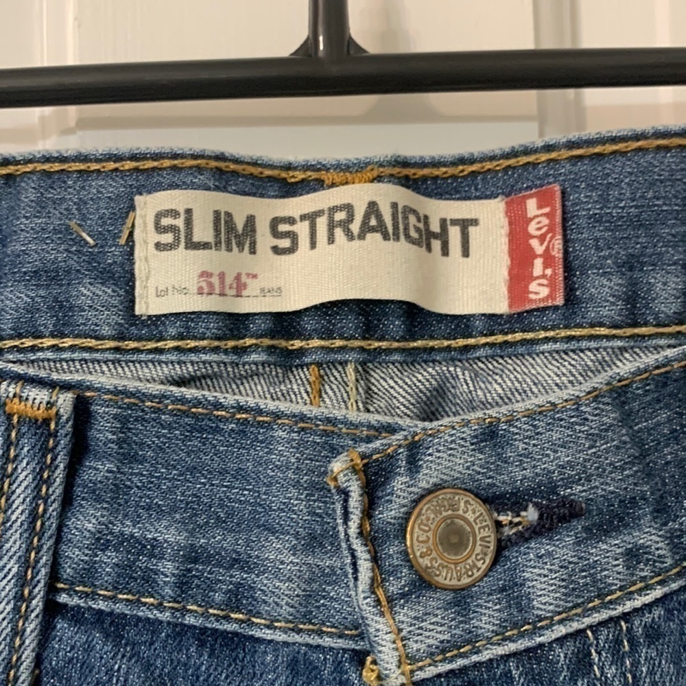Levi’s 514 30x30 slim straight great distressing